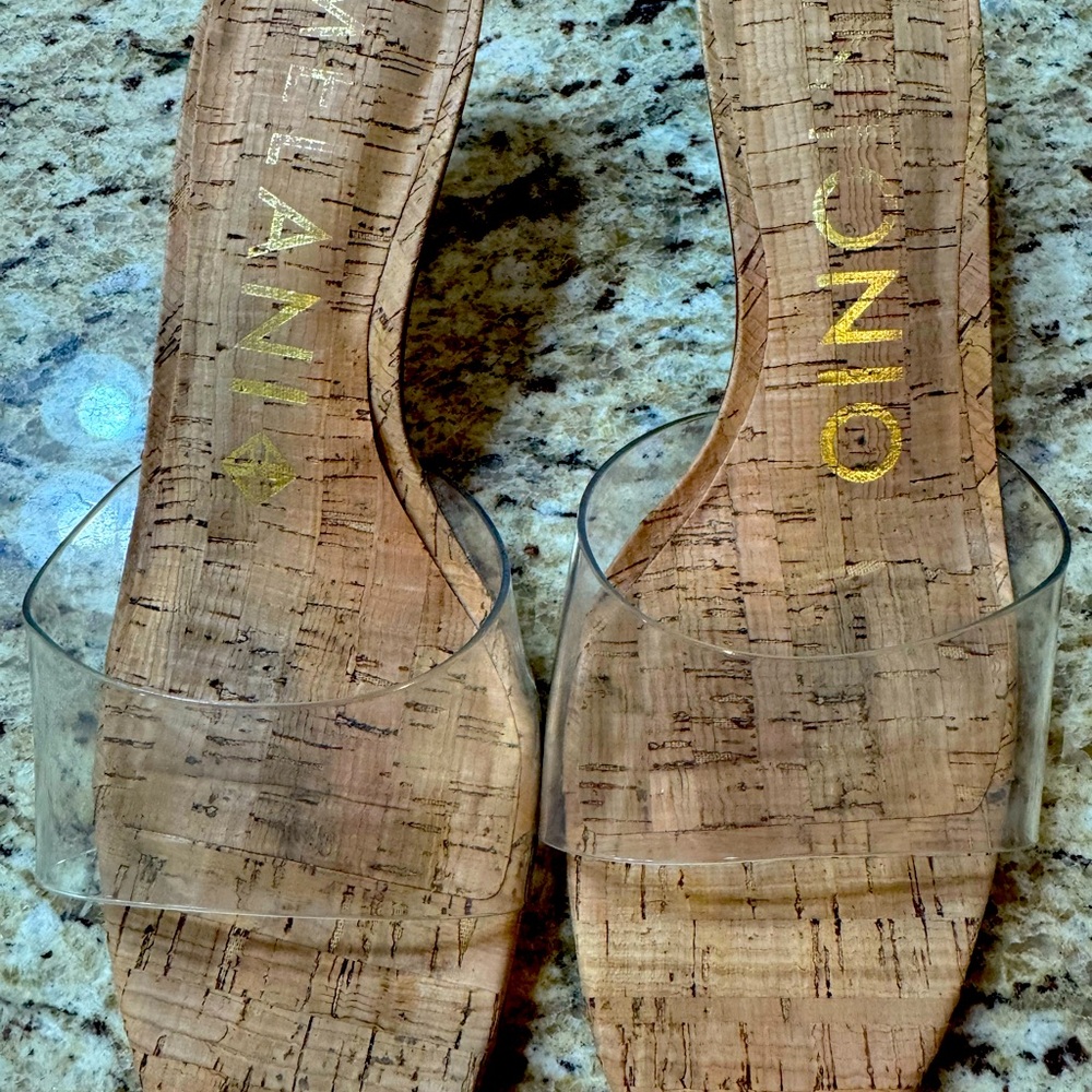 Clear Cork Women's Sandals